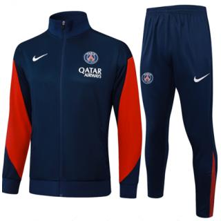 Chándal PSG 2025/26 (Blue With Red Long Zipper)